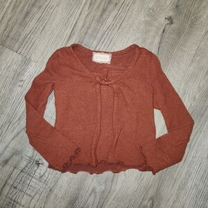 Btween Burgundy Toddler girl Cardigan with built-in tank | 4t